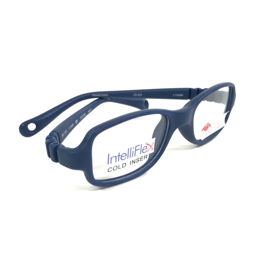 Dilli Dalli Kids Eyeglasses Frame TOOTSIE NAVY Blue Rubberized 39-15-115